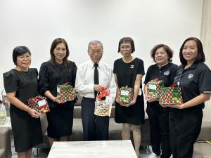 7 มกราคม 2569 ดร.มยุรี กลับวงษ์ นายกสมาคมพยาบาลจิตเวช นำทีมกรรมการอำนวยการ ขอพรปีใหม่ นพ.ปรีชา  ศตวรรษธำรง ณ.มูลนิธิโรงพยาบาลสมเด็จเจ้าพระยา